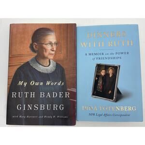 Ruth Bader Ginsberg Supreme Court Law Autobiography Lot of 2 Hardcover Books